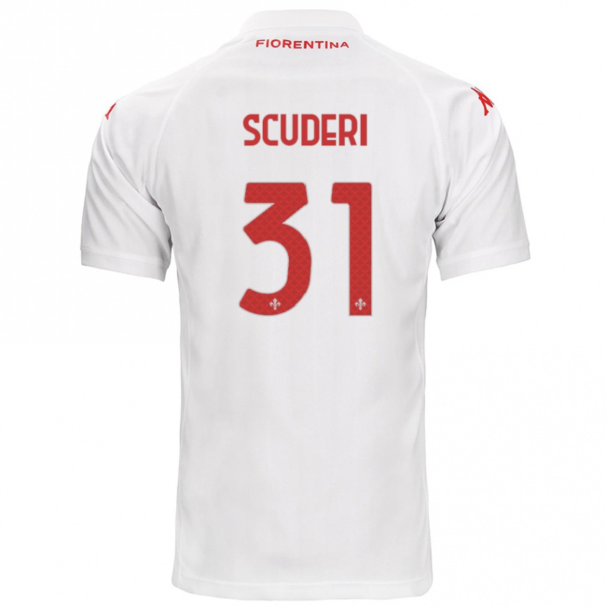 Hombre Fútbol Camiseta Giulio Scuderi #31 Blanco 2ª Equipación 2024/25