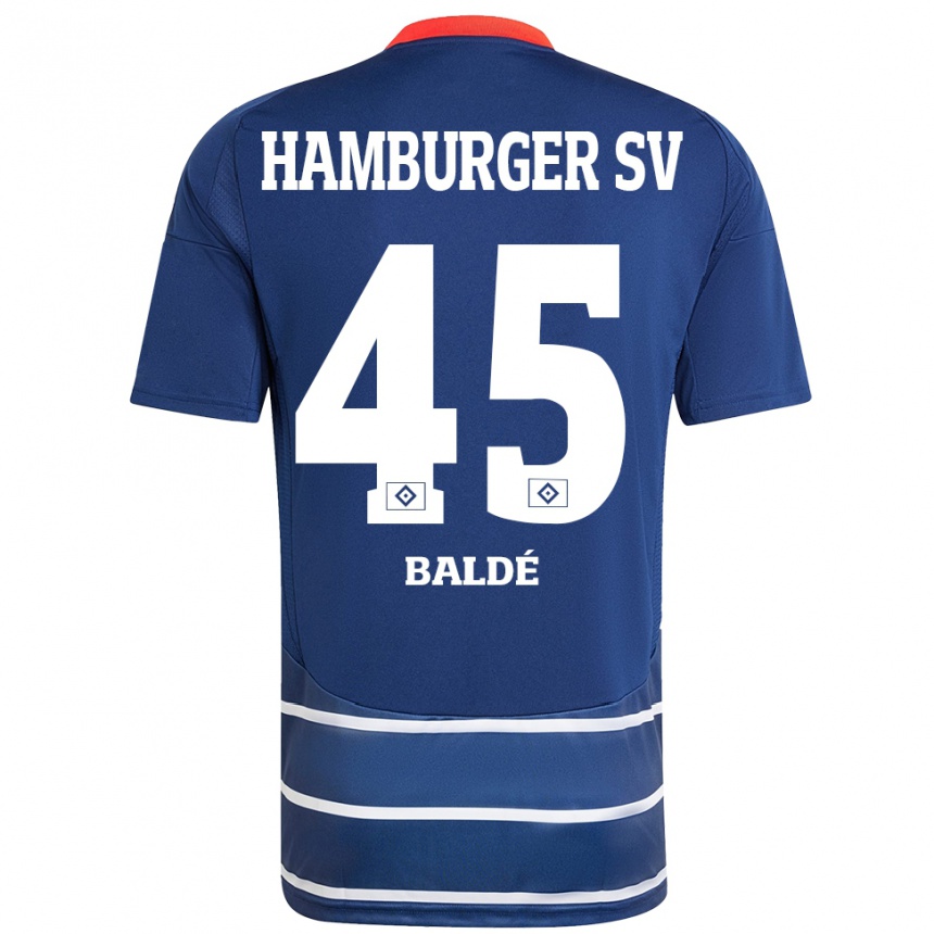 Hombre Fútbol Camiseta Fabio Baldé #45 Azul Oscuro 2ª Equipación 2024/25