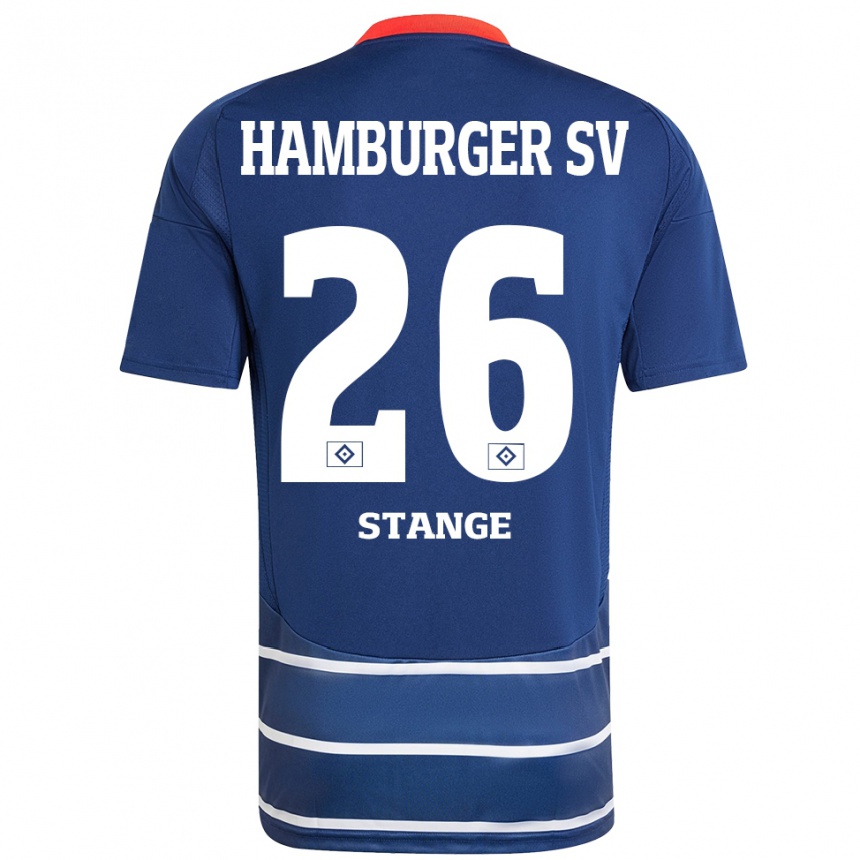 Hombre Fútbol Camiseta Otto Stange #26 Azul Oscuro 2ª Equipación 2024/25