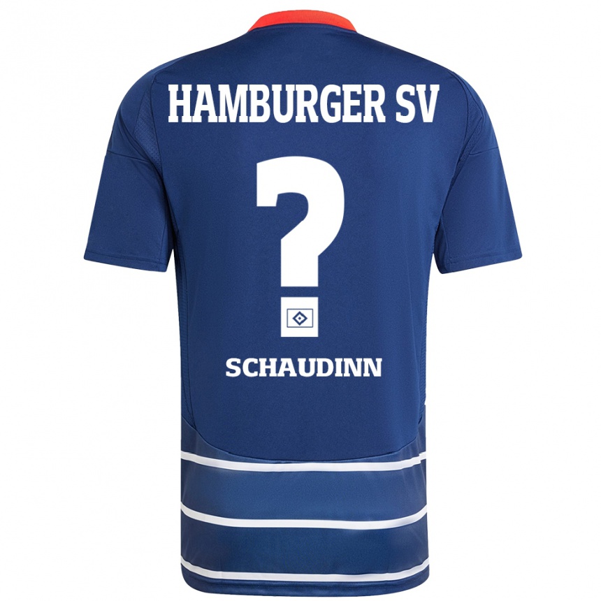 Hombre Fútbol Camiseta Timo Schaudinn #0 Azul Oscuro 2ª Equipación 2024/25