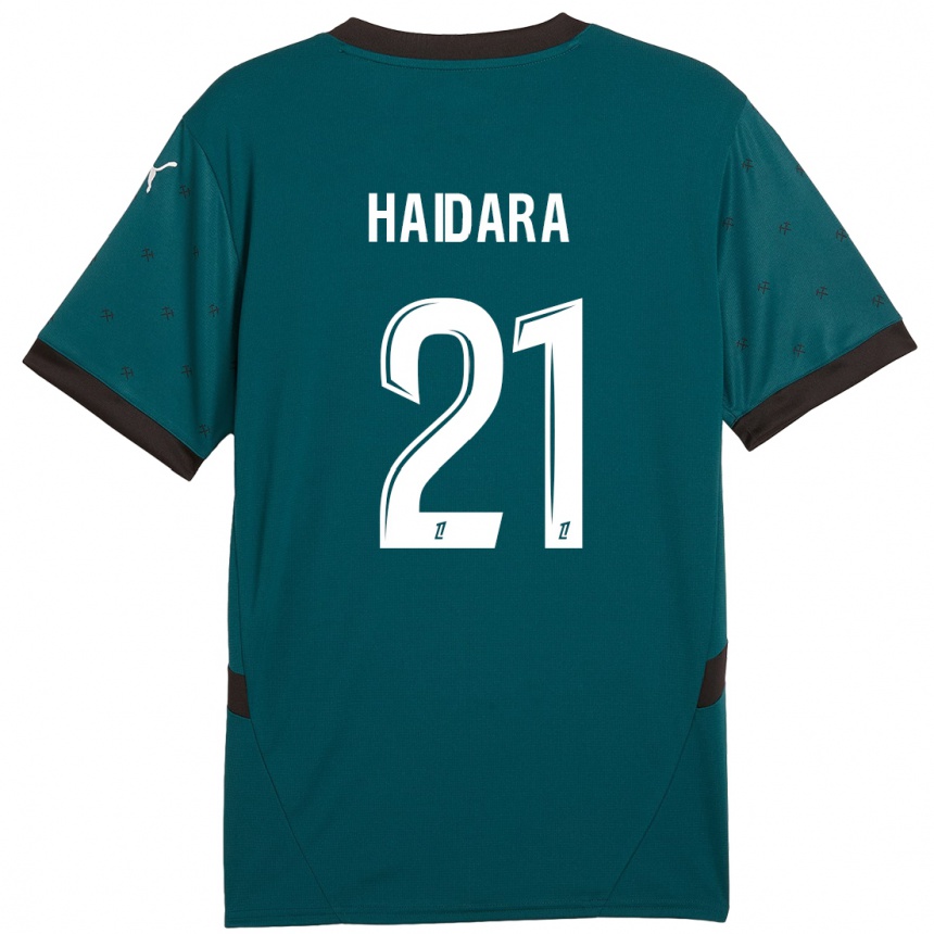 Hombre Fútbol Camiseta Massadio Haidara #21 Verde Oscuro 2ª Equipación 2024/25