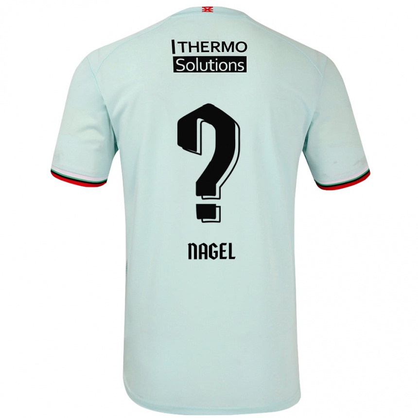 Hombre Fútbol Camiseta Benjamin Nagel #0 Verde Claro 2ª Equipación 2024/25