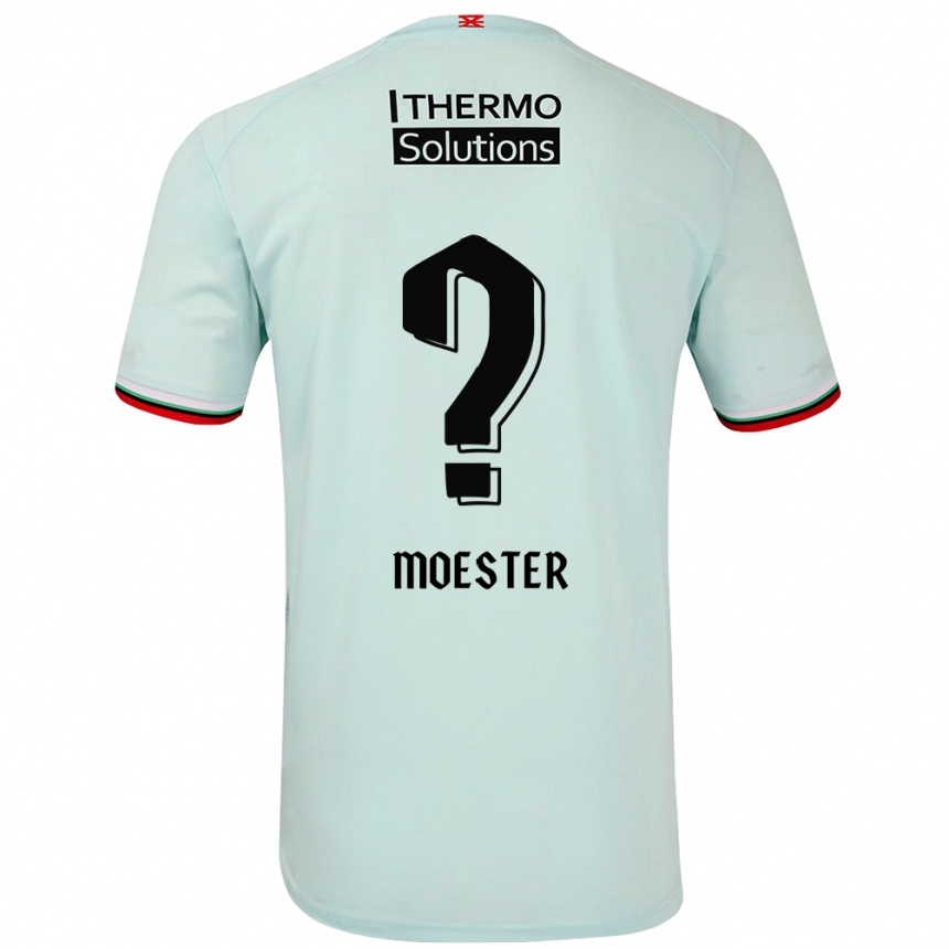 Hombre Fútbol Camiseta Ewout Moester #0 Verde Claro 2ª Equipación 2024/25