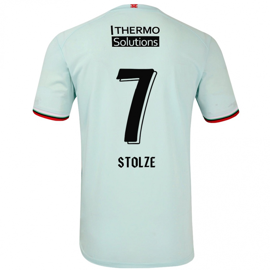 Hombre Fútbol Camiseta Anna-Lena Stolze #7 Verde Claro 2ª Equipación 2024/25