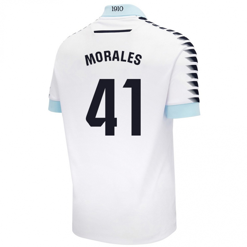 Hombre Fútbol Camiseta Luis Morales #41 Blanco Azul 2ª Equipación 2024/25