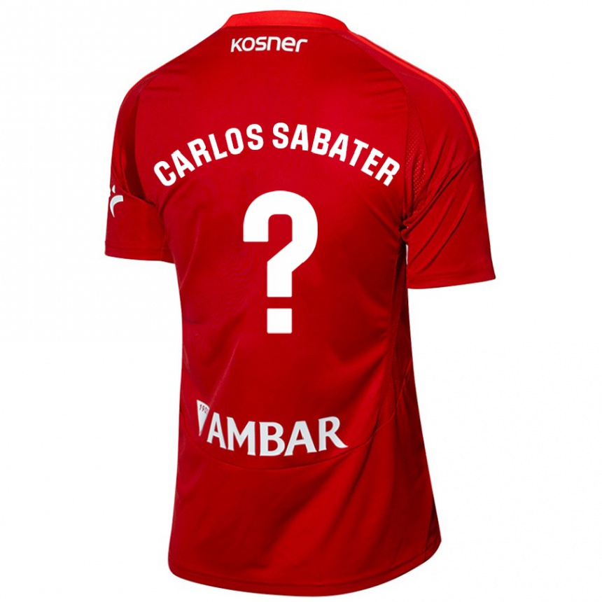 Hombre Fútbol Camiseta Juan Carlos Sabater #0 Blanco Azul 2ª Equipación 2024/25