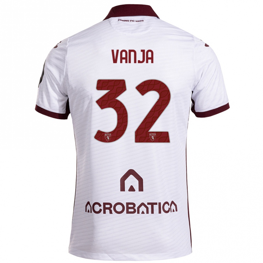 Hombre Fútbol Camiseta Vanja Milinković-Savić #32 Blanco Granate 2ª Equipación 2024/25