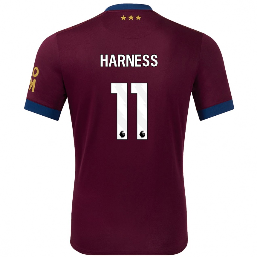 Hombre Fútbol Camiseta Marcus Harness #11 Marrón 2ª Equipación 2024/25