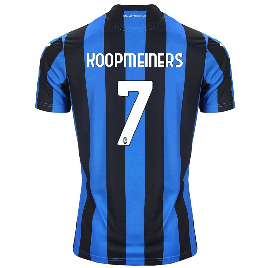 Mujer Fútbol Camiseta Teun Koopmeiners #7 Azul Negro 1ª Equipación 2024/25