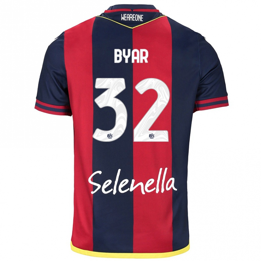 Mujer Fútbol Camiseta Naïm Byar #32 Rojo Azul Real 1ª Equipación 2024/25