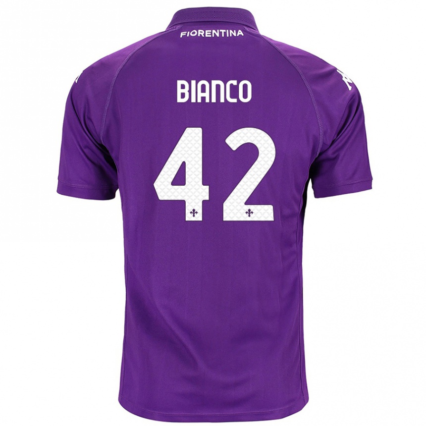 Mujer Fútbol Camiseta Alessandro Bianco #42 Morado 1ª Equipación 2024/25