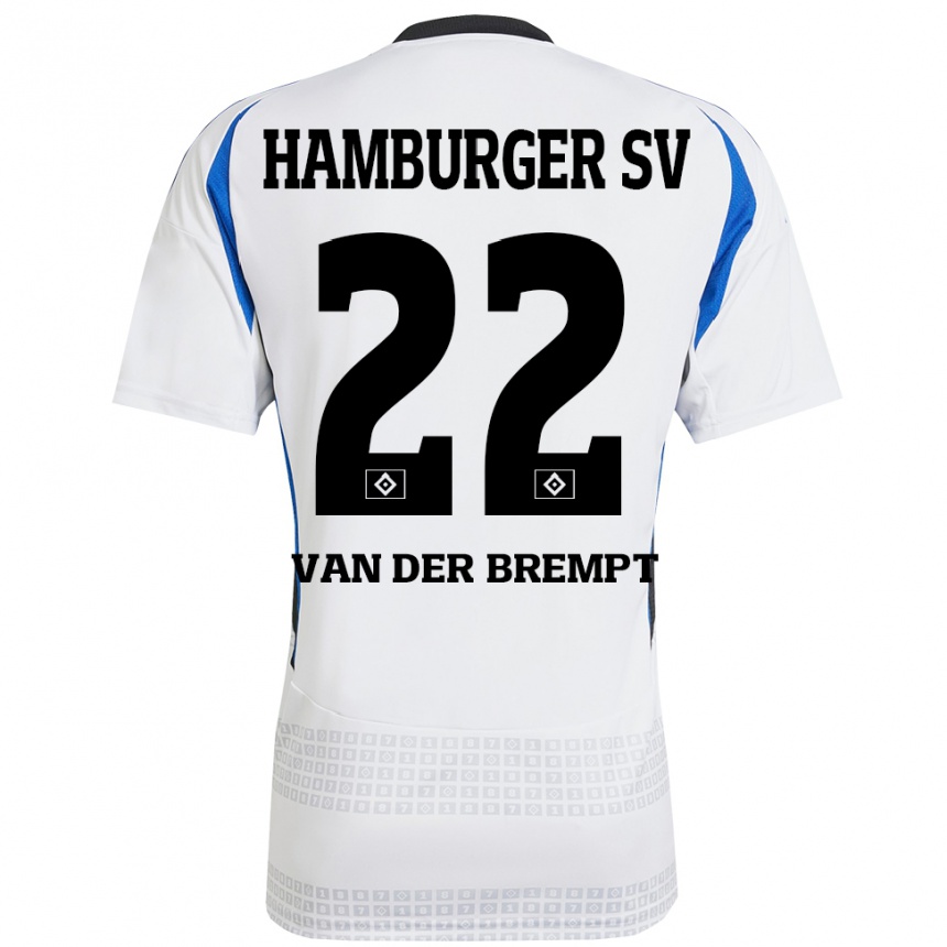 Mujer Fútbol Camiseta Ignace Van Der Brempt #22 Blanco Azul 1ª Equipación 2024/25