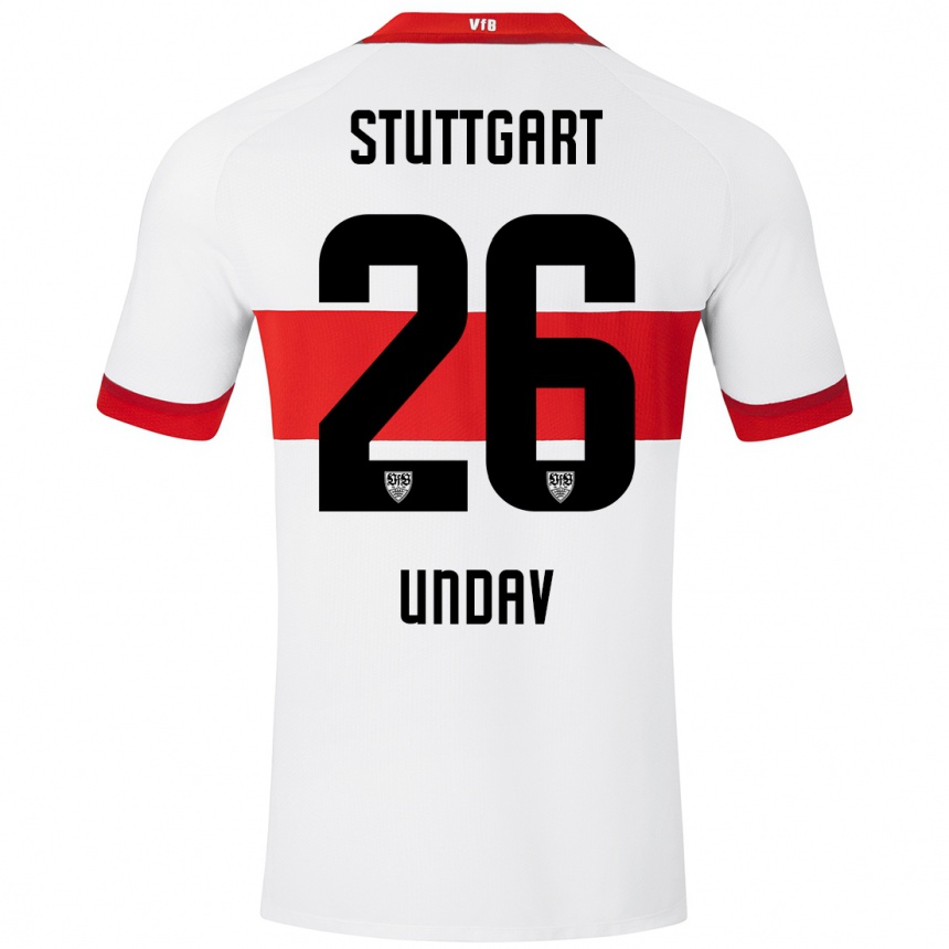 Mujer Fútbol Camiseta Deniz Undav #26 Blanco Rojo 1ª Equipación 2024/25