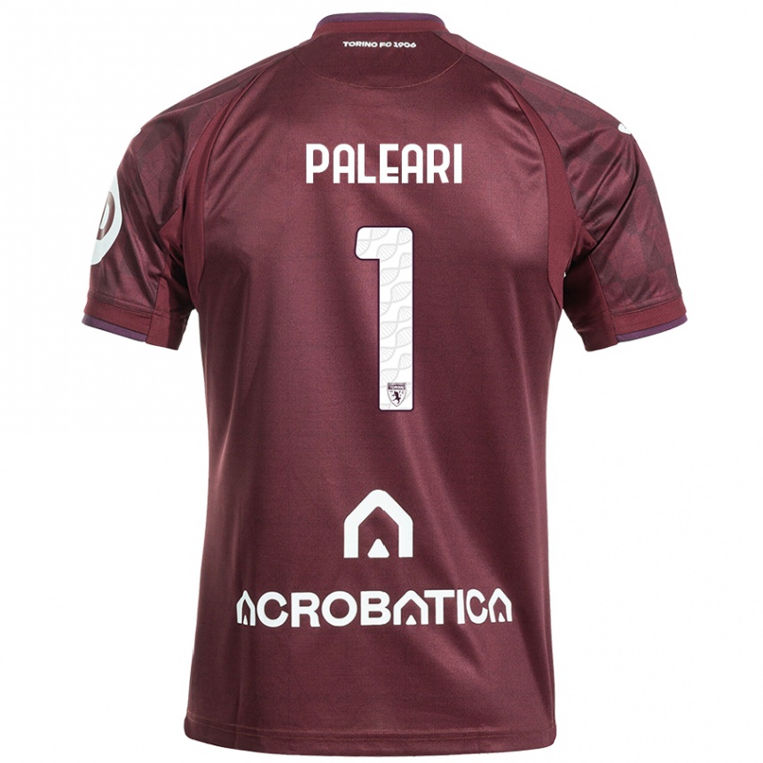 Mujer Fútbol Camiseta Alberto Paleari #1 Granate Blanco 1ª Equipación 2024/25