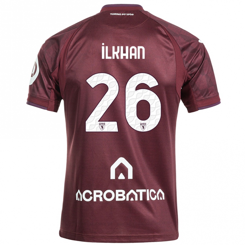 Mujer Fútbol Camiseta Emirhan İlkhan #26 Granate Blanco 1ª Equipación 2024/25