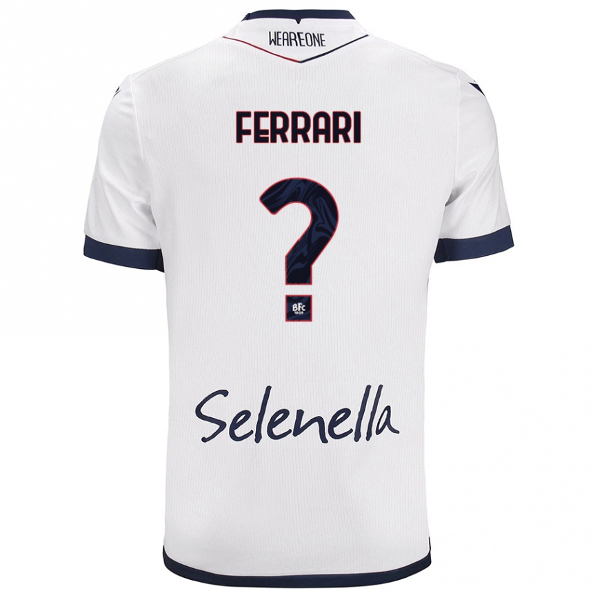 Mujer Fútbol Camiseta Flavio Ferrari #0 Blanco Azul Real 2ª Equipación 2024/25