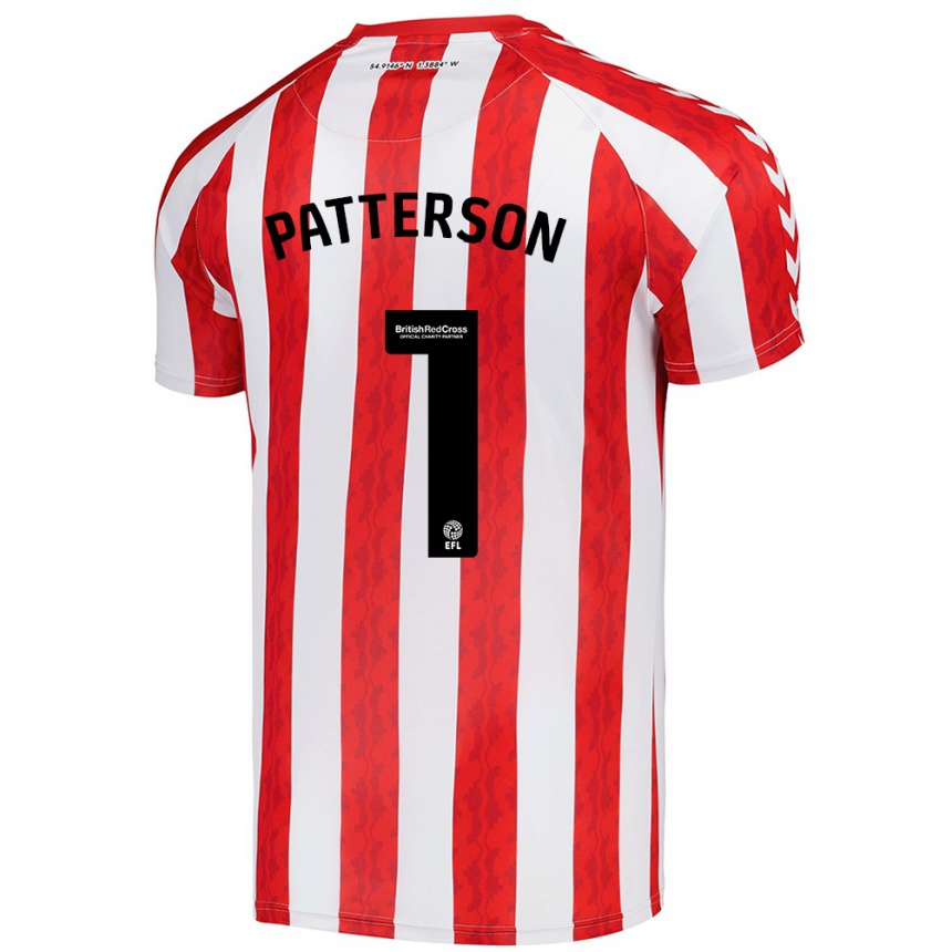 Niño Fútbol Camiseta Anthony Patterson #1 Rojo Blanco 1ª Equipación 2024/25