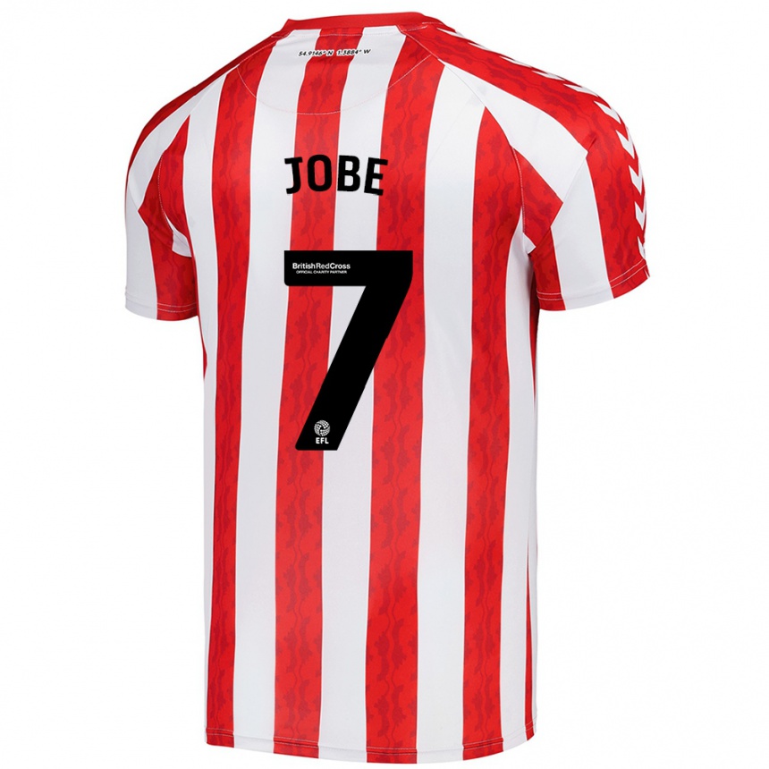 Niño Fútbol Camiseta Jobe Bellingham #7 Rojo Blanco 1ª Equipación 2024/25