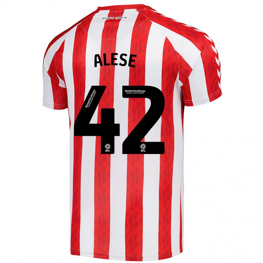 Niño Fútbol Camiseta Aji Alese #42 Rojo Blanco 1ª Equipación 2024/25