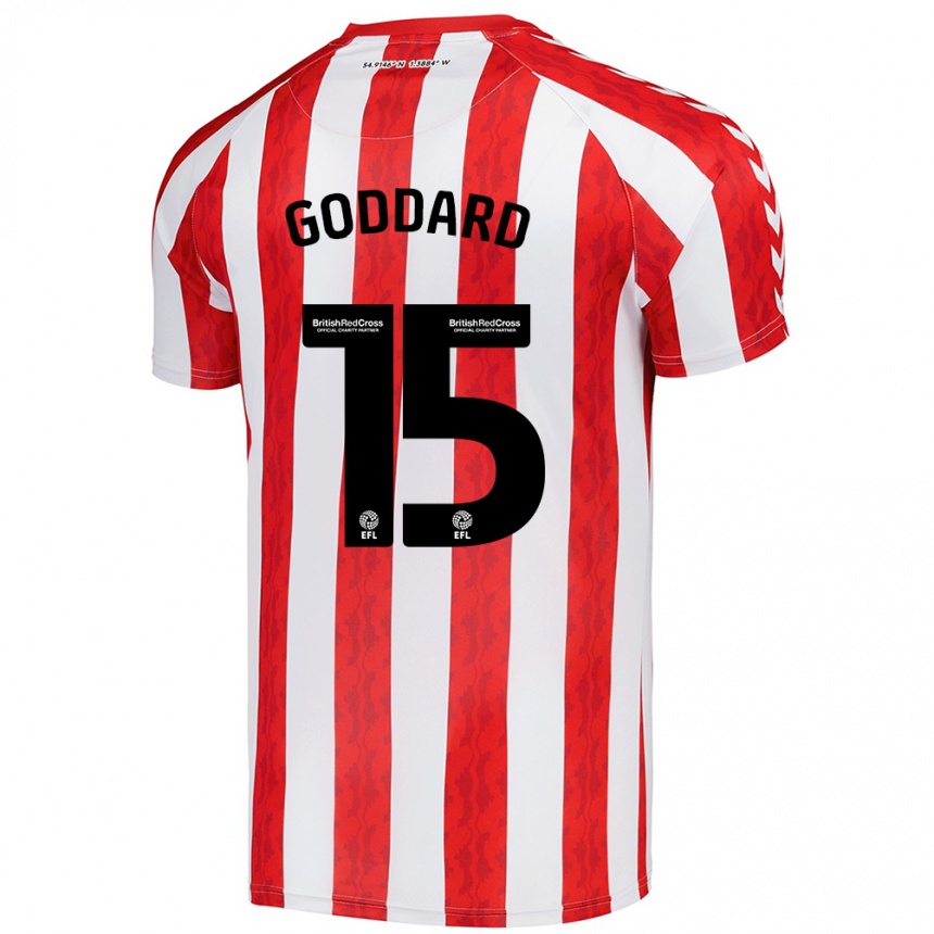 Niño Fútbol Camiseta Amy Goddard #15 Rojo Blanco 1ª Equipación 2024/25