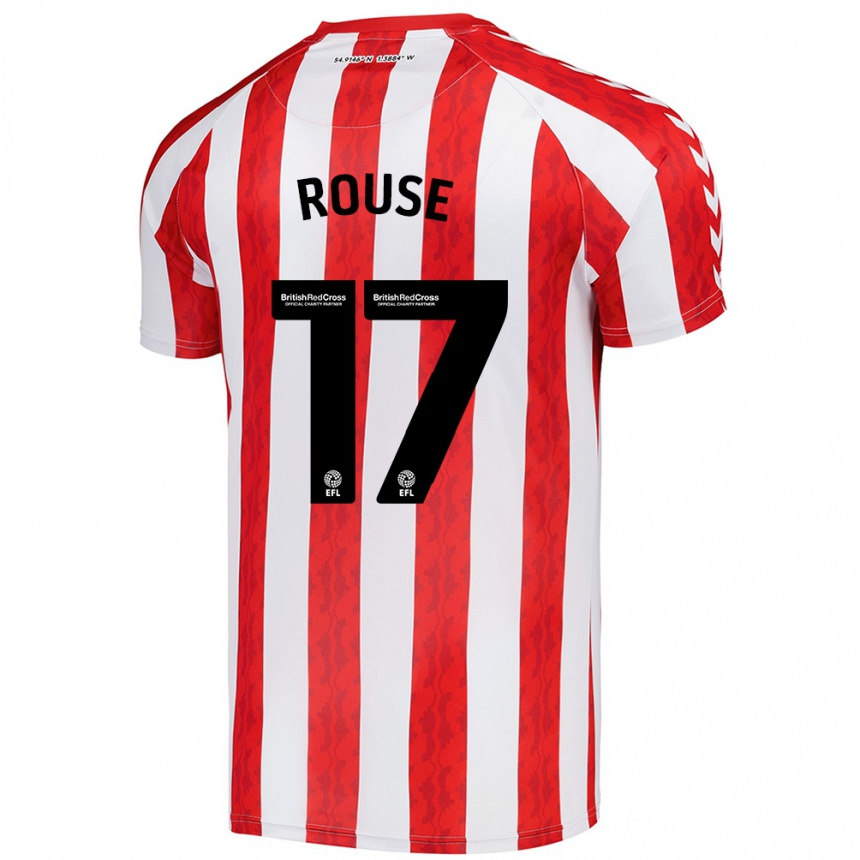 Niño Fútbol Camiseta Mollie Rouse #17 Rojo Blanco 1ª Equipación 2024/25