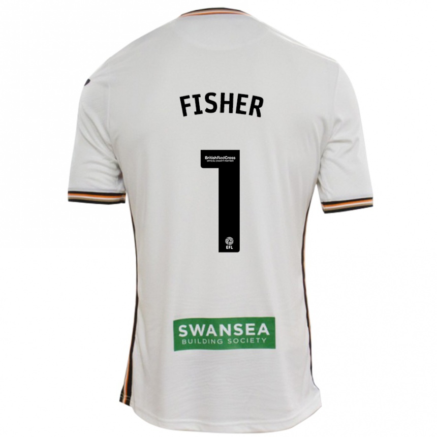 Niño Fútbol Camiseta Andy Fisher #1 Blanco 1ª Equipación 2024/25