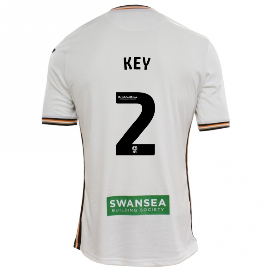 Niño Fútbol Camiseta Josh Key #2 Blanco 1ª Equipación 2024/25