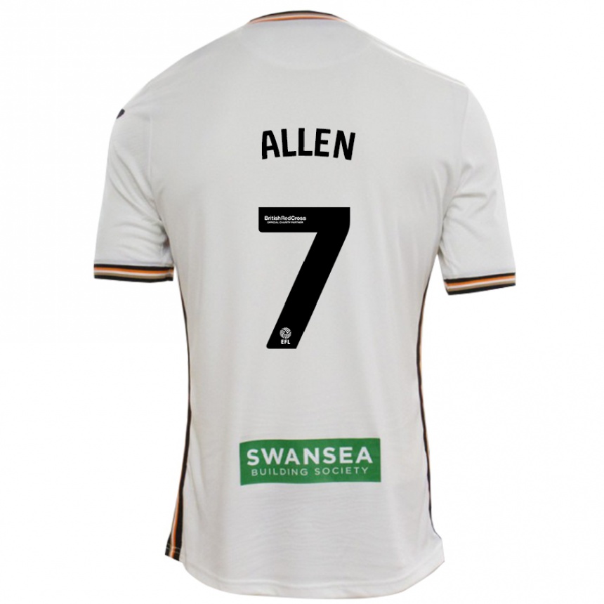 Niño Fútbol Camiseta Joe Allen #7 Blanco 1ª Equipación 2024/25