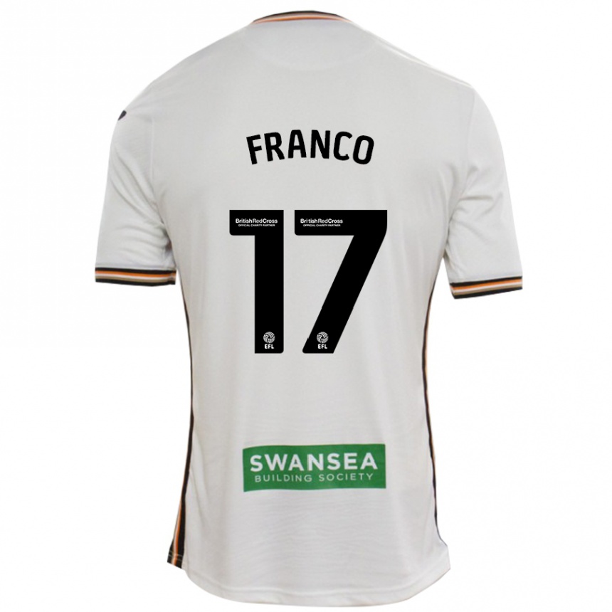 Niño Fútbol Camiseta Gonçalo Franco #17 Blanco 1ª Equipación 2024/25