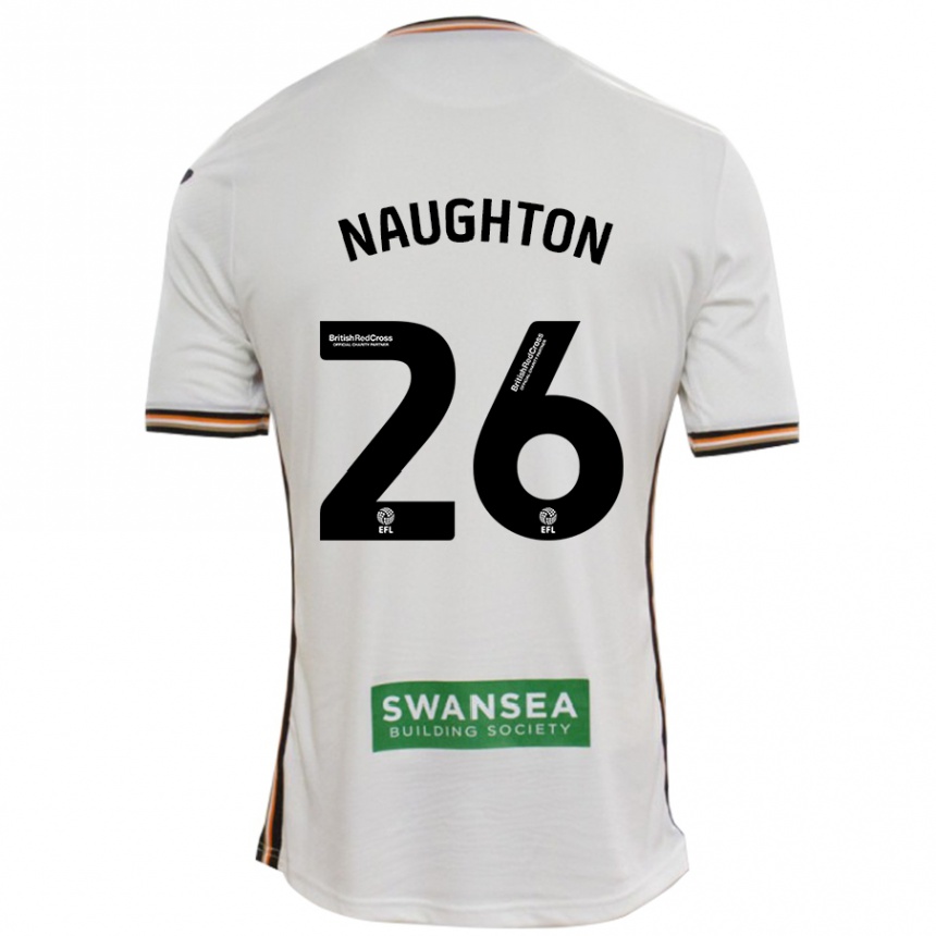 Niño Fútbol Camiseta Kyle Naughton #26 Blanco 1ª Equipación 2024/25