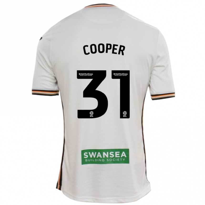 Niño Fútbol Camiseta Oliver Cooper #31 Blanco 1ª Equipación 2024/25