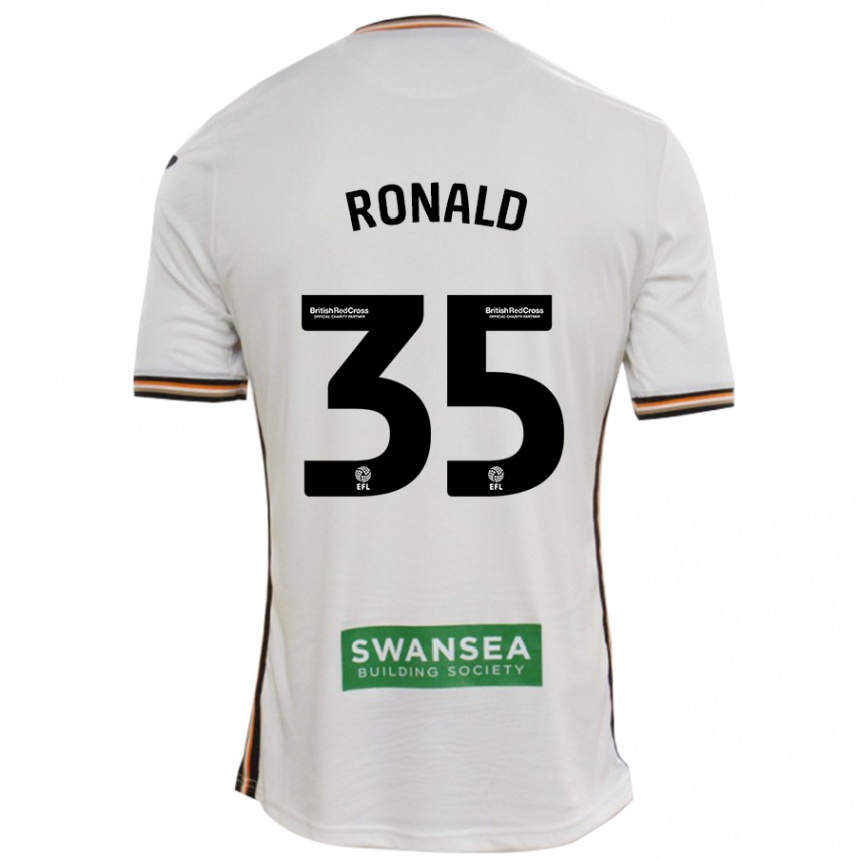 Niño Fútbol Camiseta Ronald #35 Blanco 1ª Equipación 2024/25