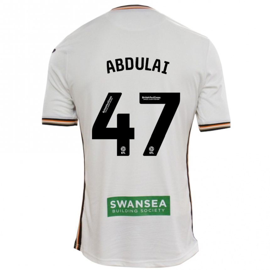 Niño Fútbol Camiseta Azeem Abdulai #47 Blanco 1ª Equipación 2024/25