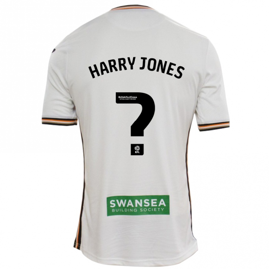 Niño Fútbol Camiseta Harry Jones #0 Blanco 1ª Equipación 2024/25