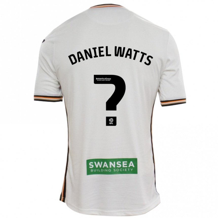 Niño Fútbol Camiseta Daniel Watts #0 Blanco 1ª Equipación 2024/25