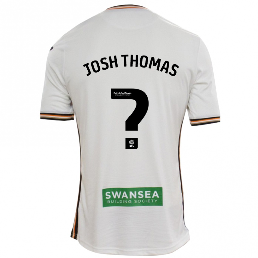 Niño Fútbol Camiseta Josh Thomas #0 Blanco 1ª Equipación 2024/25