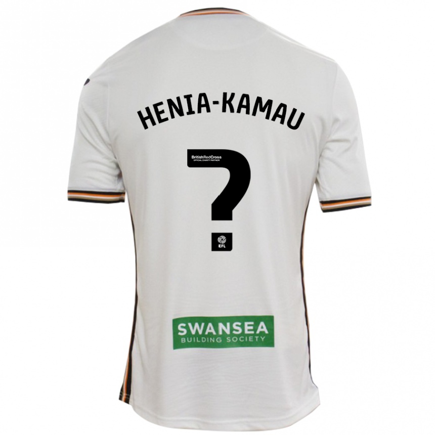 Niño Fútbol Camiseta Sammy Henia-Kamau #0 Blanco 1ª Equipación 2024/25