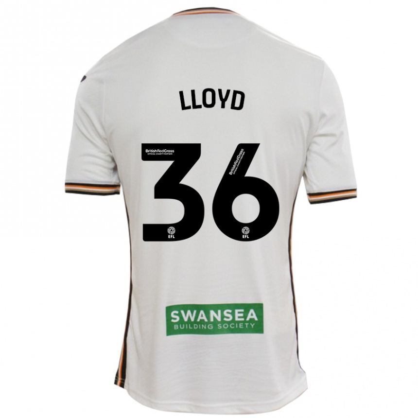 Niño Fútbol Camiseta Ben Lloyd #36 Blanco 1ª Equipación 2024/25