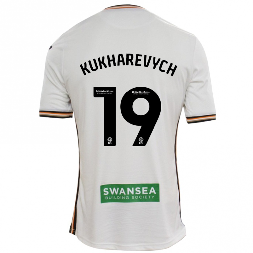 Niño Fútbol Camiseta Mykola Kukharevych #19 Blanco 1ª Equipación 2024/25