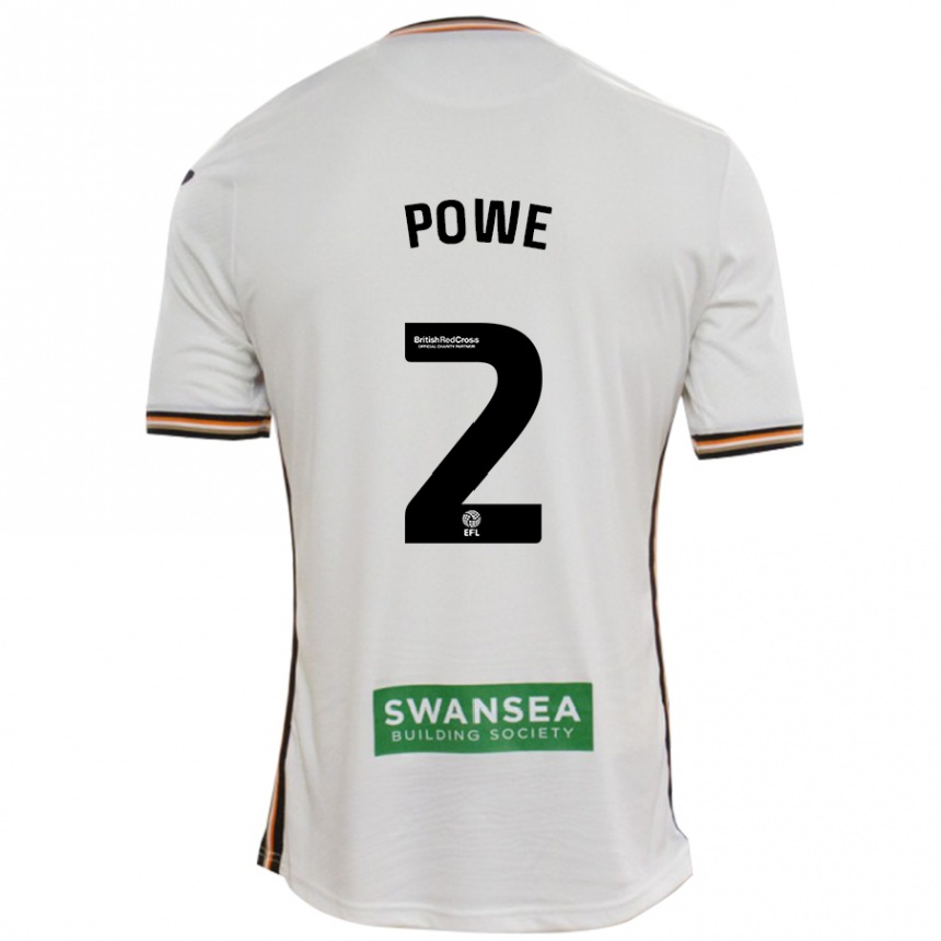 Niño Fútbol Camiseta Alicia Powe #2 Blanco 1ª Equipación 2024/25