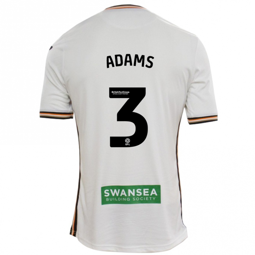 Niño Fútbol Camiseta Sarah Adams #3 Blanco 1ª Equipación 2024/25