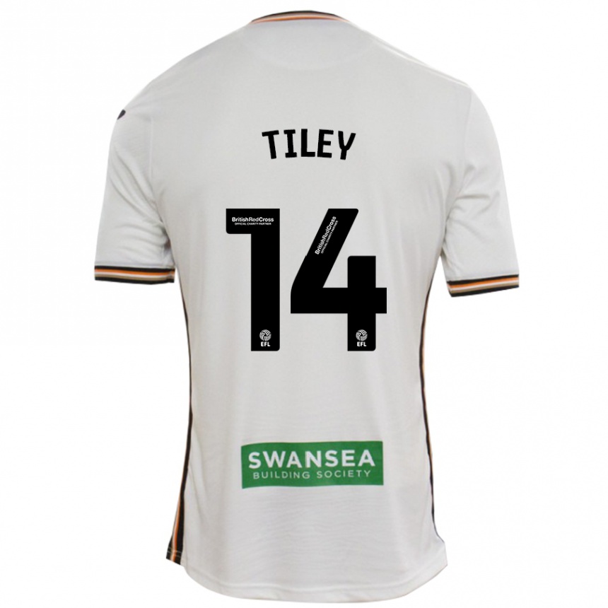 Niño Fútbol Camiseta Chloe Tiley #14 Blanco 1ª Equipación 2024/25