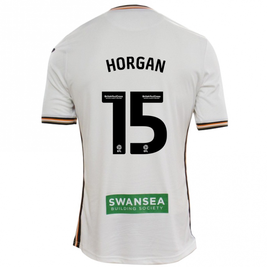 Niño Fútbol Camiseta Gwenan Horgan #15 Blanco 1ª Equipación 2024/25