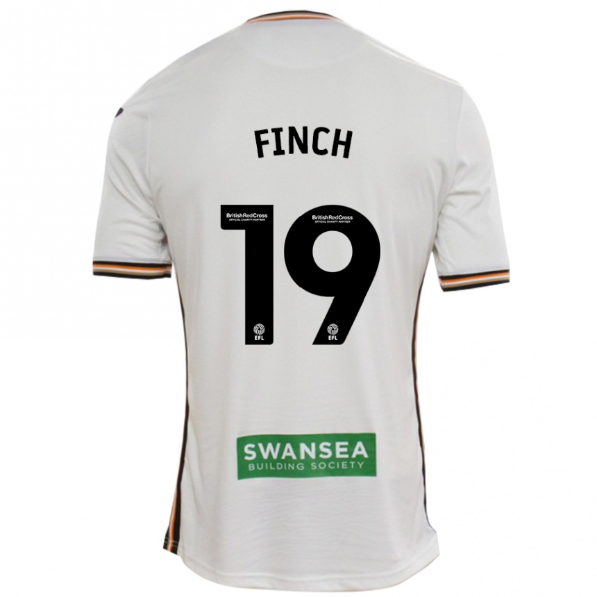 Niño Fútbol Camiseta Lucy Finch #19 Blanco 1ª Equipación 2024/25