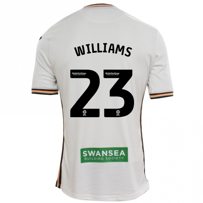 Niño Fútbol Camiseta Jessica Williams #23 Blanco 1ª Equipación 2024/25