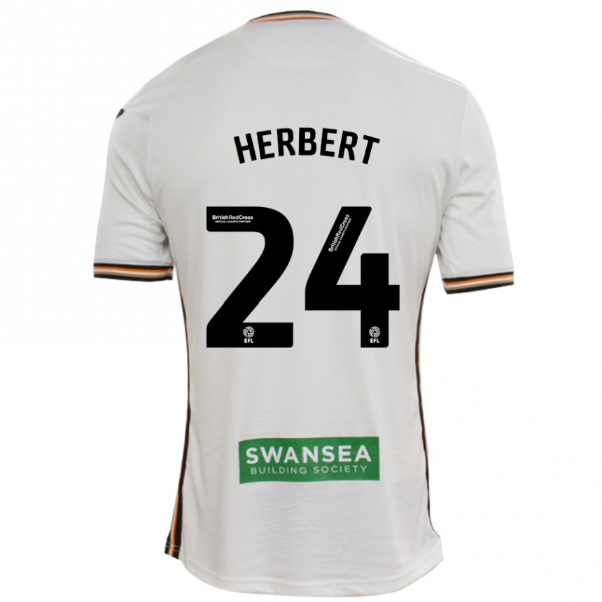 Niño Fútbol Camiseta Chelsea Herbert #24 Blanco 1ª Equipación 2024/25