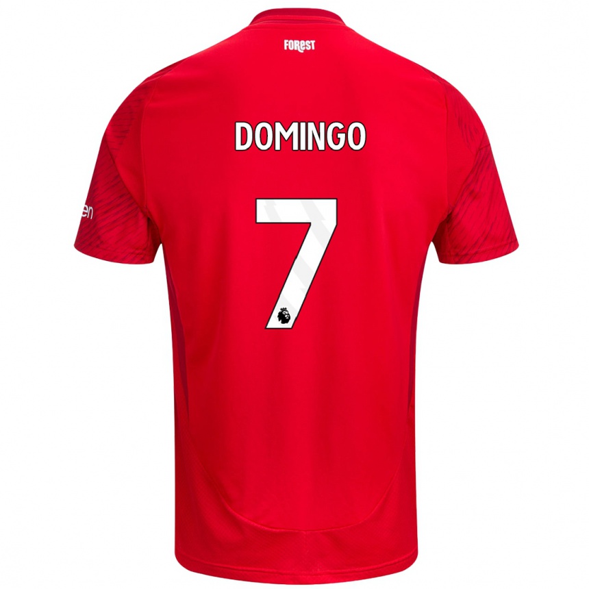 Niño Fútbol Camiseta Sophie Domingo #7 Rojo Blanco 1ª Equipación 2024/25