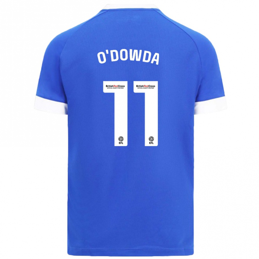 Niño Fútbol Camiseta Callum O'dowda #11 Azul Cielo 1ª Equipación 2024/25