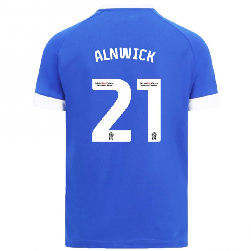 Niño Fútbol Camiseta Jak Alnwick #21 Azul Cielo 1ª Equipación 2024/25