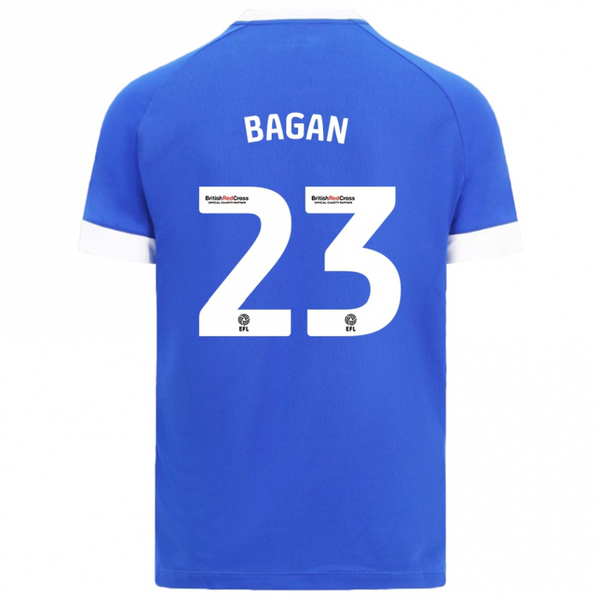 Niño Fútbol Camiseta Joel Bagan #23 Azul Cielo 1ª Equipación 2024/25